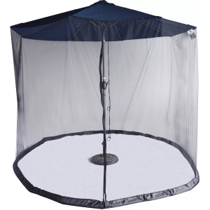 Island Umbrella Insect Repellant All-Weather Outdoor Umbrella Bug Screen, Navy