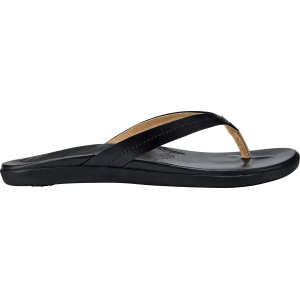 OluKai Women's Honu Sandals, Size 6, Black