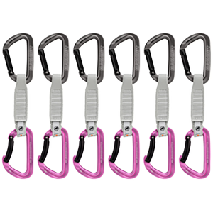 Mammut Workhorse Keylock 12cm 6 Pack Quickdraw, Grey/Pink