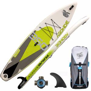 Rave Sports Agonde Inflatable Stand-Up Paddle Board, Borealis Green