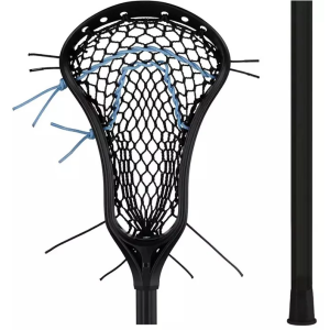 Stringking StringKing Women's Starter Lacrosse Stick - Type 4 Mesh Pocket, Black/Carolina - $99.99 at DICK'S Sporting Goods