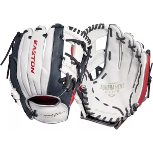 Easton Sports Easton 11.5" Youth Tournament Elite Series Glove, Kids, White/Navy/Red - $99.99 at DICK'S Sporting Goods