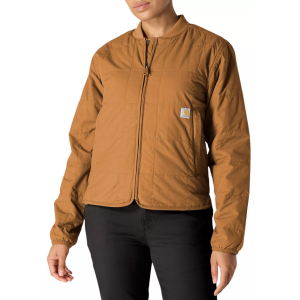 Carhartt Women's Insulated Bomber Jacket, Small, Carhartt Brown