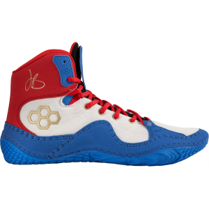 Rudis Kids' Jordan Burrough JB1 Wrestling Shoes, Size 1, Red/Royal