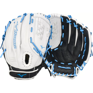 Mizuno 12.5" Supreme Series Fastpitch Glove, White/Black/Blue