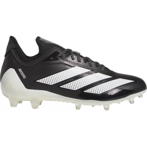 adidas adizero Electric.1 II Football Cleats, Size 15, Black/White/Black