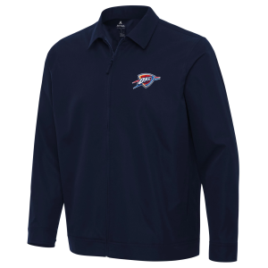 Antigua Antigua Men's Oklahoma City Thunder Navy Pivot Jacket, Small, Blue - $99.99 at DICK'S Sporting Goods