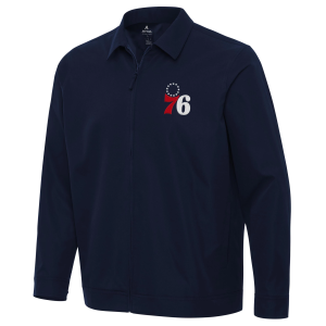 Antigua Antigua Men's Philadelphia 76ers Navy Pivot Jacket, Small, Blue - $99.99 at DICK'S Sporting Goods