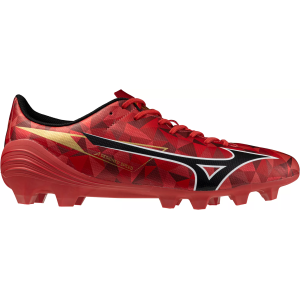 Mizuno Alpha II Select FG Soccer Cleats, M6.5/W8, Red/Black
