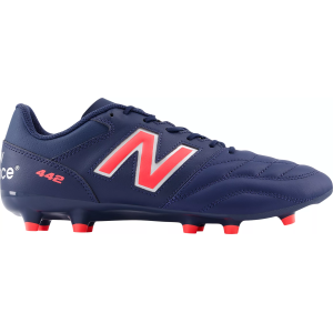 New Balance 442 V2 Team FG Soccer Cleats, M7.5/W9, Navy/Silver