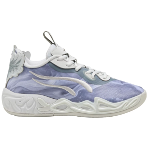 PUMA x LAMELO BALL Kids' Grade School MB.04 Basketball Shoes, Size 4, Feather Gray-cool Mid Gray-cool Dark Gray
