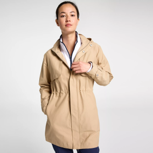 Walter Hagen Women's Performance 11 Fashion Rain Jacket, Large, Classic Khaki