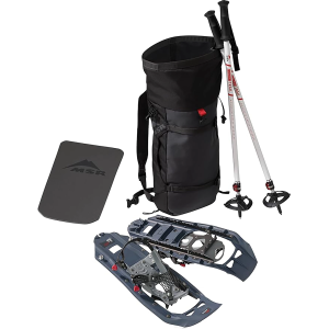 MSR EVO Trail Snowshoe Kit With Trekking Poles, Midnight