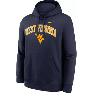 Nike Nike Men's West Virginia Mountaineers College Navy Club Fleece Arch Logo Pullover Hoodie, Small, Blue - $95.00 at DICK'S Sporting Goods