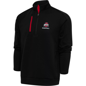 Antigua Antigua Men's Ohio State Buckeyes Basketball Black and Dark Red 1/2 Zip Jacket, Small - $99.99 at DICK'S Sporting Goods