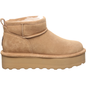 BEARPAW Women's Retro Shorty Boots, Size 6, Iced Coffee