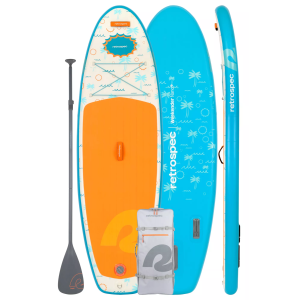 Retrospec Weekender Nano Kids' Inflatable Stand Up Paddle Board 8', Surfer Blue