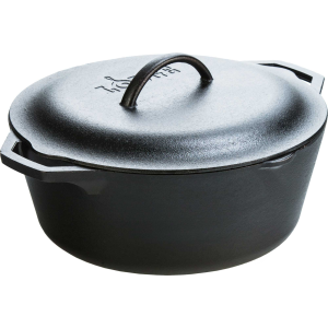 Lodge 7-Quart Cast Iron Dutch Oven, Rust