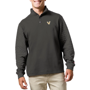 League-Legacy Men's Vanderbilt Commodores Grey Snap Up Quilted Jacket, Small, Gray
