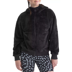 The North Face Girls' Osito Full-Zip Fleece Hoodie, XS, Tnf Black