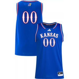 adidas Men's Kansas Jayhawks Royal Swingman Jersey, Medium, Blue