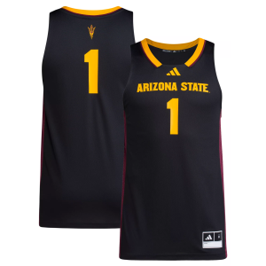 adidas Men's Arizona State Sun Devils Black Swingman Jersey, Large