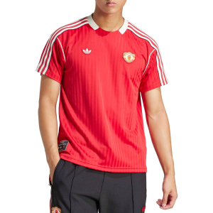 adidas Adult Manchester United 2024-25 Red Terrace Icon Jersey, Men's, Small