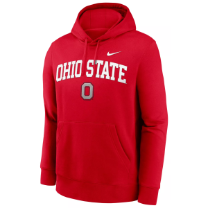 Nike Nike Adult Ohio State Buckeyes Club Fleece University Red Hoodie, Men's, Medium - $90.00 at DICK'S Sporting Goods
