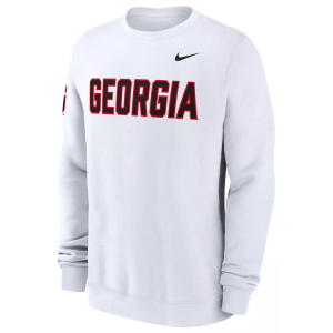 Nike Nike Men's Georgia Bulldogs White Fleece Club Crewneck Sweatshirt, Medium - $90.00 at DICK'S Sporting Goods
