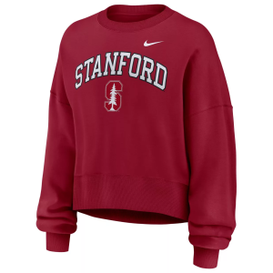 Nike Nike Women's Stanford Cardinal Team Crimson Phoenix Arch Oversized Crew Pullover Sweatshirt, Large, Red - $90.00 at DICK'S Sporting Goods