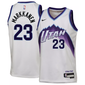 Nike Outerstuff Youth Utah Jazz Lauri Markkanen #23 White Replica Association Jersey, Medium - $100.00 at DICK'S Sporting Goods