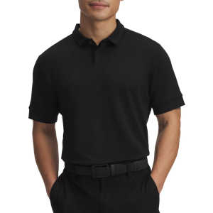 Under Armour Men's Curry Terry Golf Polo, Large, Black