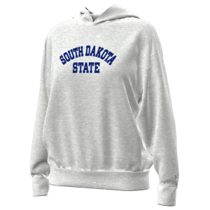 Under Armour Women's South Dakota State Jackrabbits Grey Icon Fleece Pullover Hoodie, Small, Gray