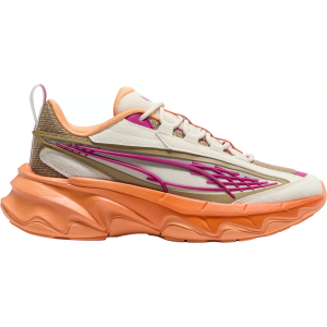 PUMA Women's Dare To Running Shoes, Size 8.5, White/Orange