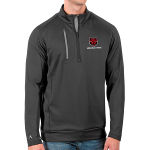 Antigua Men's Arkansas State Red Wolves Grey Generation Half-Zip Pullover Shirt, Small, Gray