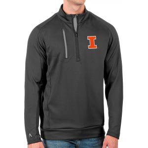 Antigua Antigua Men's Illinois Fighting Illini Grey Generation Half-Zip Pullover Shirt, Small, Gray - $89.99 at DICK'S Sporting Goods