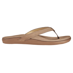 OluKai Women's Aukai Sandals, Size 6, Tan/Tan