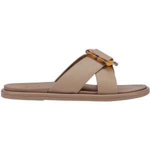 OluKai Women's La'i Slide Sandals, Size 6, Taupe