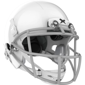 Xenith Youth X2E+ 2023 Adaptive Football Helmet, Kids, Medium, White/Grey