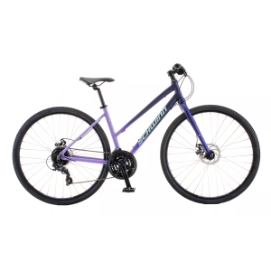 Schwinn Signature Women's Super Sport Hybrid Bike, 700c, Blue/Lavender