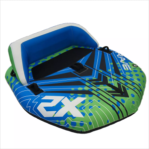 Rave Sports X2 Boat Towable Tube, Blue Green