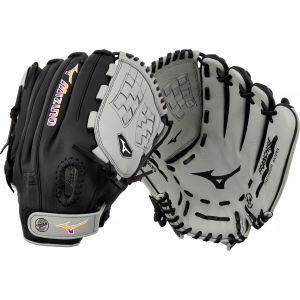 Mizuno 12.5" Franchise Series Fastpitch Glove, Grey/Black