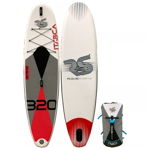 Rave Sports Itasca 320 Inflatable Stand-Up Paddle Board, Salmon