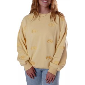 Gameday Social Women's Missouri Tigers Pale Yellow Lantern Crew Pullover Sweatshirt, XL/XXL