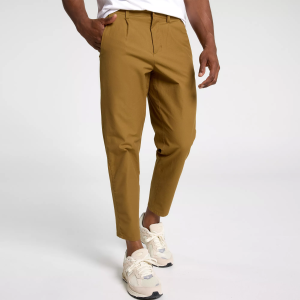 VRST Men's Limitless Canvas Pleated Chino Pant, Size 32, Brown Spice
