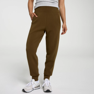 CALIA Women's Sandwash Jogger, Medium, Dark Khaki Olive