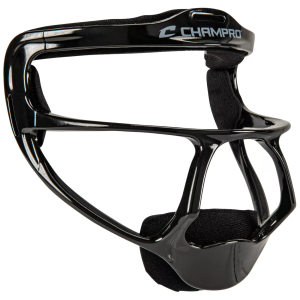 CHAMPRO Women's Rampage Lightweight Magnesium Softball Fielder's Facemask, Black