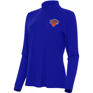 Antigua Women's New York Knicks Blue Intent Quarter-Zip Pullover, XS