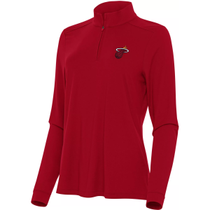 Antigua Women's Miami Heat Red Intent Quarter-Zip Pullover, XS