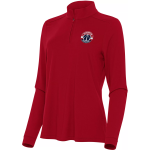 Antigua Women's Washington Wizards Red Intent Quarter-Zip Pullover, Large